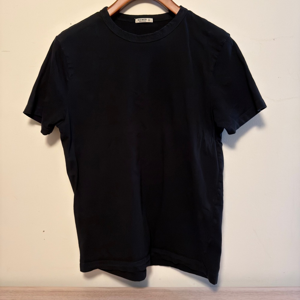 Buck Mason Slub Classic Tee Black Medium